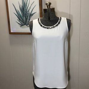 Fenn Wright Manson- White Long Sleeveless Blouse